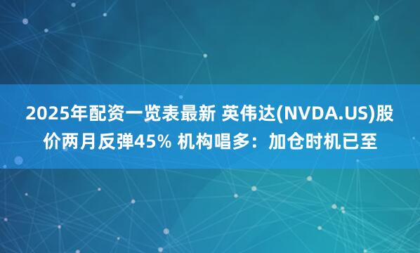2025年配资一览表最新 英伟达(NVDA.US)股价两月反弹45% 机构唱多：加仓时机已至